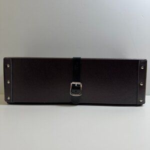 Alaia shoe box Storage Box Brown Belt Closure Black Buckle 13.5"x4.5"x5"